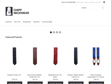 Tablet Screenshot of chippneckwear.com